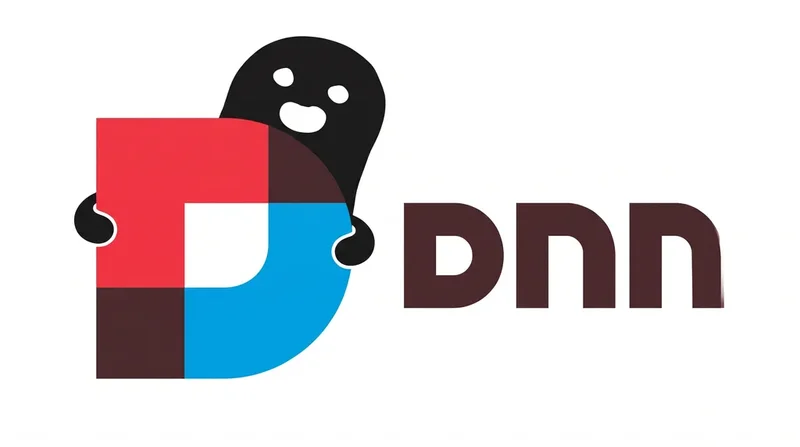 Logo DNN France avec un petit fantôme derrière le D.